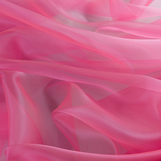 Tecido Organza Liso Pink - 1,50m de Largura