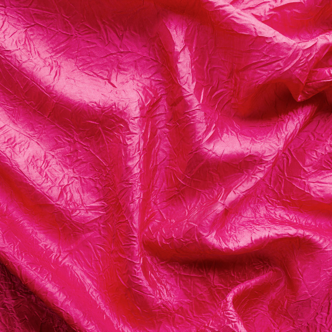 Tecido Tafetá Crushed Liso Pink - 2,80m de Largura