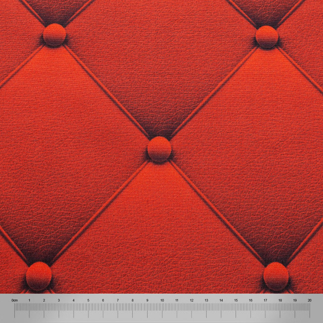 Tecido Termocolante Digital Revest Estampado Botone Vermelho - 1,38m de Largura