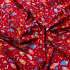 Tecido Tricoline Designtex Estampado Bichos Vermelho - 1,50m de Largura