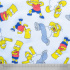 Tecido Tricoline Eireli Estampado Simpsons fundo Branco - 1,50m de Largura