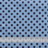 Tecido Tricoline Jolitex Estampado Poá Azul/Marrom G - 1,50m de Largura