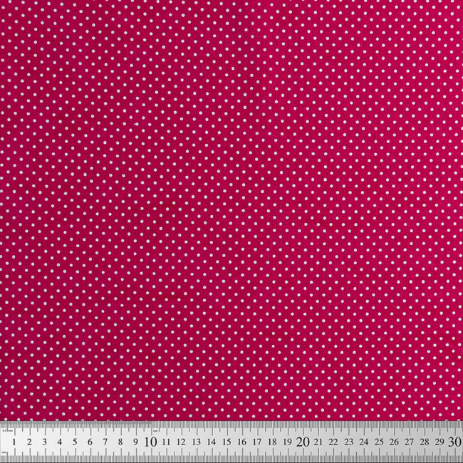 Tecido Tricoline Jolitex Estampado Poá Pequeno Pink - 1,50m de Largura