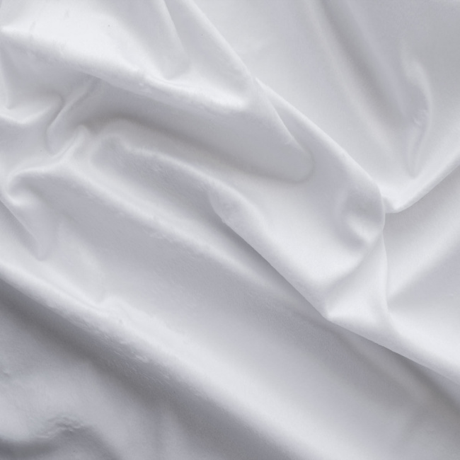 Tecido Velboa Rozac Liso Branco - 1,60m de Largura