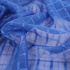 Tecido Voil Xadrez Liso Azul Royal - 3,00m de Largura