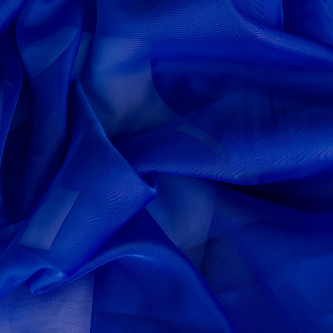 Tecido Voil Eurotextil Liso Cor 775 Azul Royal - 3,00m de Largura