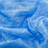 Tecido Voil Xadrez Liso Azul - 3,00m de Largura