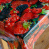 Tecido para Toalha de Plástico PVC Cristal Estampado Frutas Vermelhas - 1,40m de Largura
