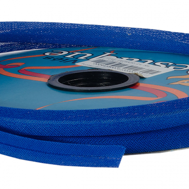 Viés Fechado Peripan Industrial Liso Azul Royal - 24mm