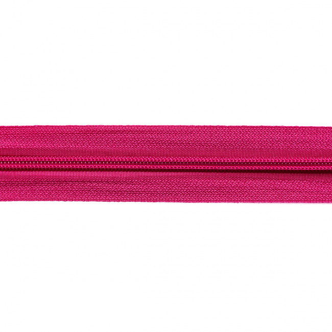 Zíper de Nylon Blue Bay n°05 Liso Pink - 5mm de Largura - Por Metro