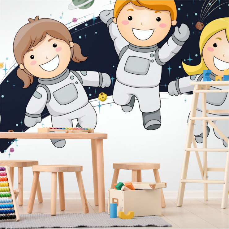 Painel Fotográfico Crianças Astronautas