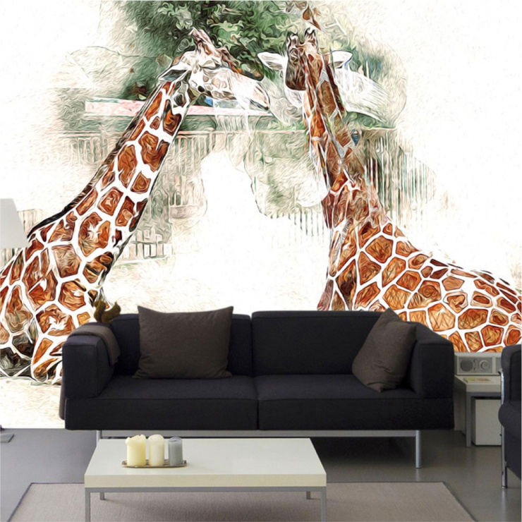 Painel Fotográfico Girafas
