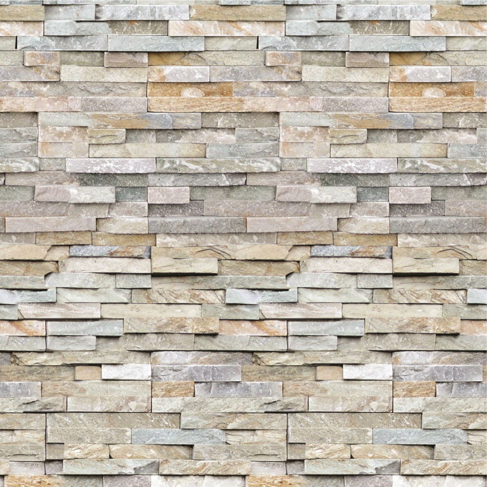 Papel De Parede Adesivo Muro De Pedras Tons Naturais - 9mx50cm