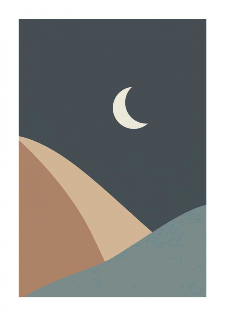 Quadro Abstrato Eclipse, Lua e Sol - Kit de 3 Quadros