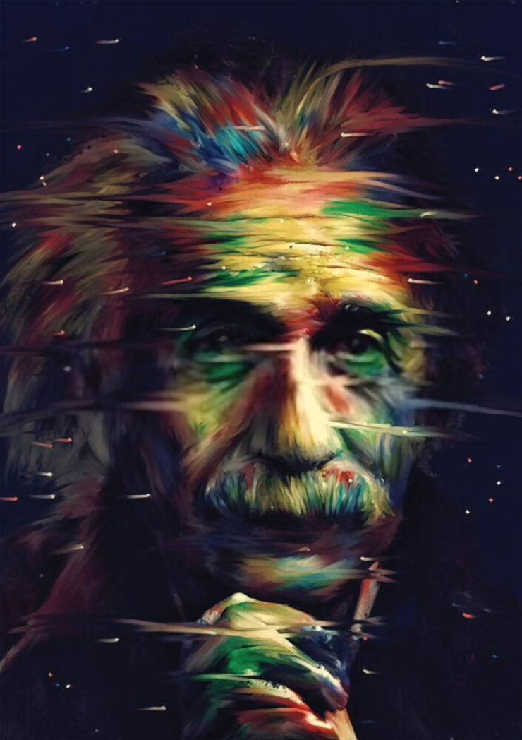 Quadro Albert Einstein Painting