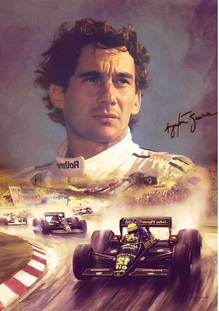 Quadro Ayrton Senna Lotus