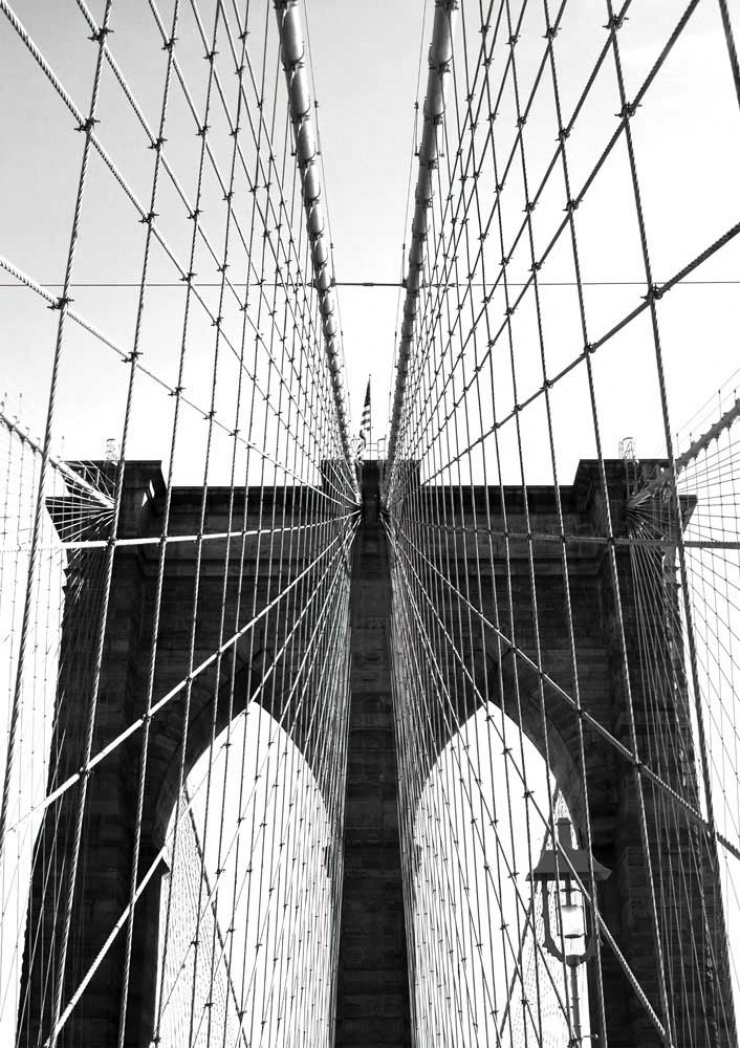 Quadro Cabos Ponte Brooklyn Nova York