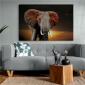 Tela Canvas Elefante Safira