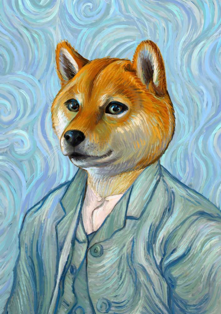 Quadro Van Gogh Dog