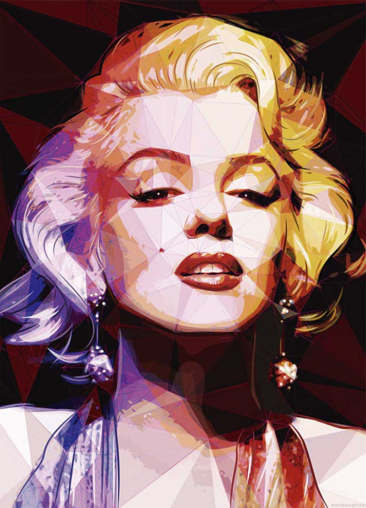 Quadro Marilyn Monroe Abstrato