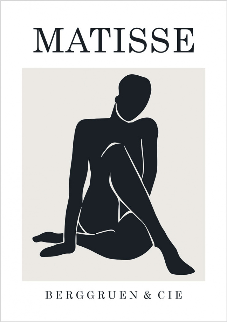 Quadro Matisse Black Nude 3