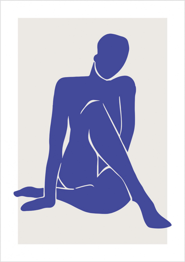 Quadro Matisse Blue Nude 3