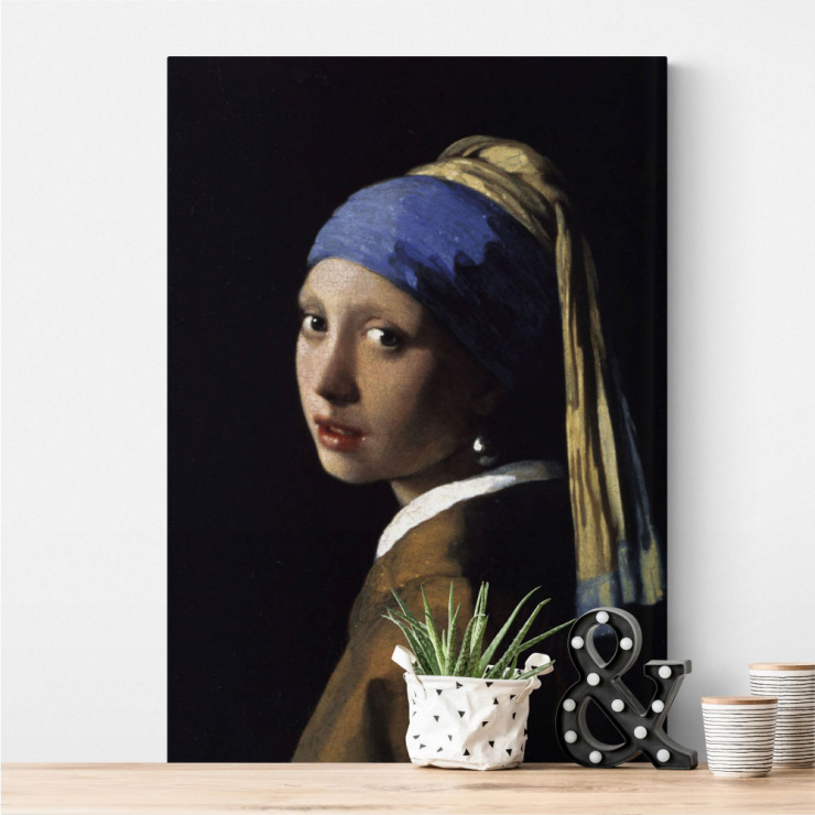 Tela Canvas Moça com Brinco de Perola - Johannes Vermeer