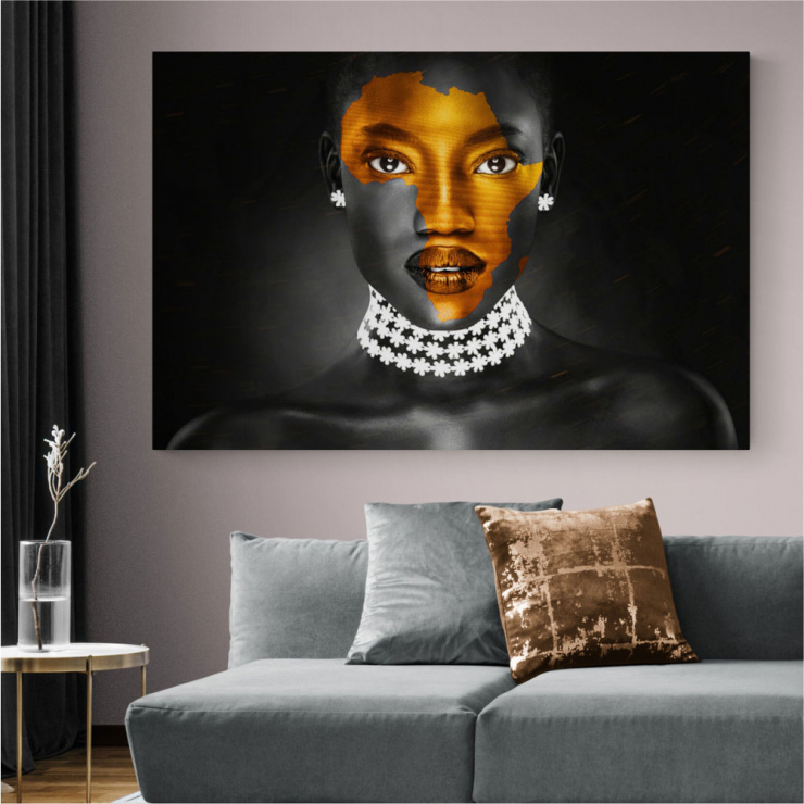 Tela Canvas Mulher Africa