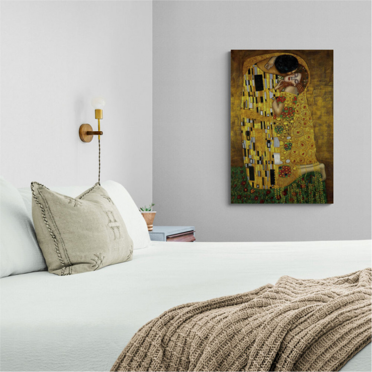 Tela Canvas O Beijo - Gustav Klimt