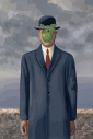 Tela Canvas O Filho do Homem - René Magritte