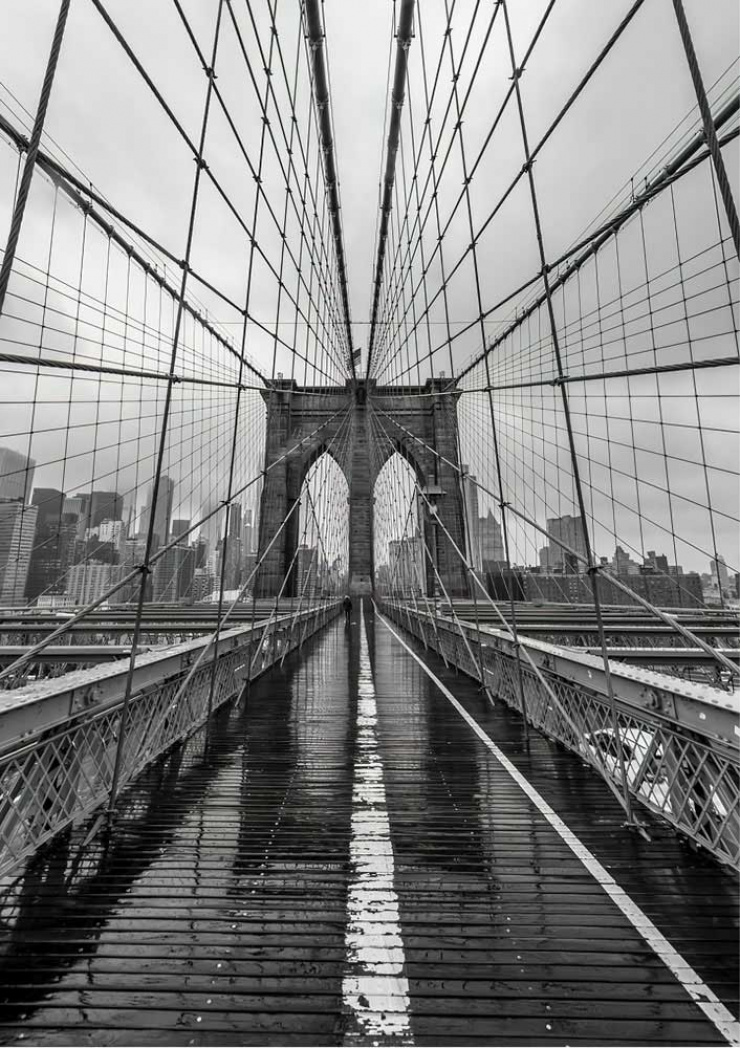 Quadro Ponte Brooklyn Nova York PB