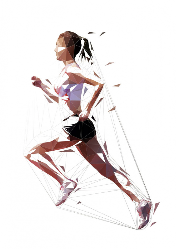 Quadro Running Woman