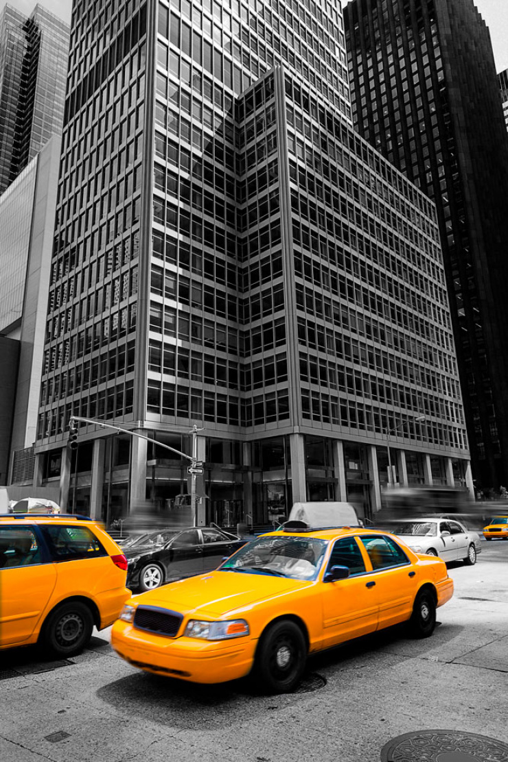 Quadro Taxi Amarelo Nova York