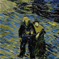 Tela Canvas Van Gogh Noite Estrelada sobre o Ródano