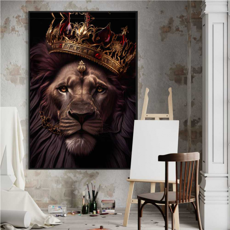 Tela Canvas Leão Grande Rei