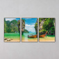 Tela Ilha Khao Phing Kan Tailândia- Kit de 3 Telas Canvas