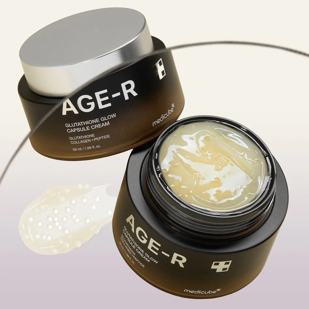 Creme hidratante facial iluminador com glutationa Medicube Age-R