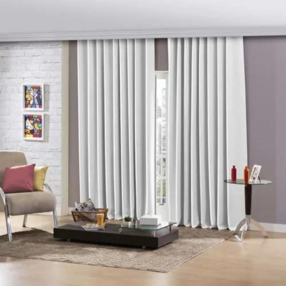 Cortina Corta Luz com Deslizante 3,00m x 2,78m Branca | Lablu Store ...