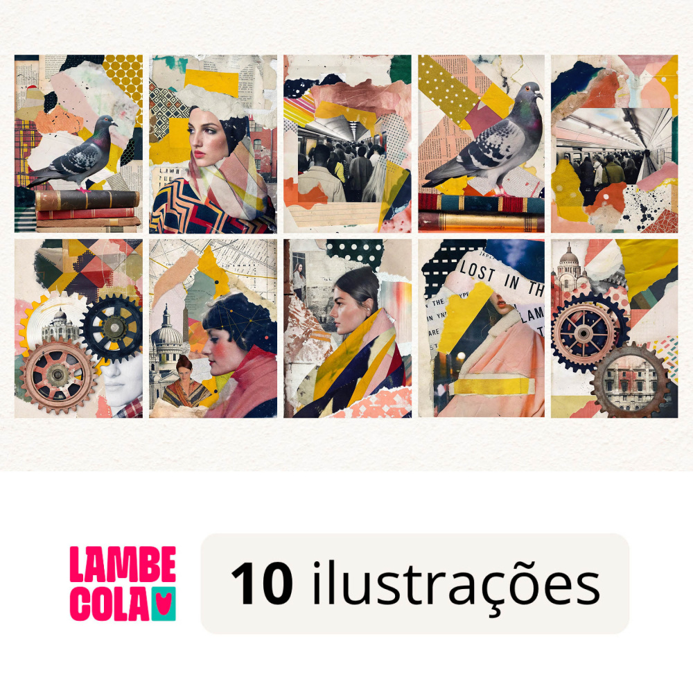 Kit papel de parede Lambe Lambe Vida na Metrópole - Lambe Cola - Lambe Cola