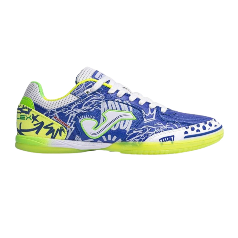 Chuteira Futsal Joma Top Flex Pito Azul