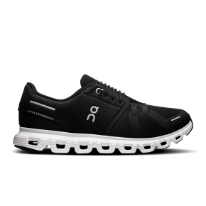 Tênis On Running Cloud 6 Feminino Preto e Branco Black White