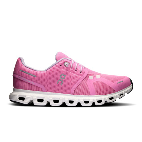 Tênis On Running Cloud 6 Feminino Rosa Raspberry White
