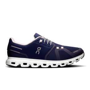 Tênis On Running Cloud 6 Masculino Azul Midnight White
