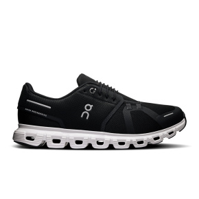 Tênis On Running Cloud 6 Masculino Preto e Branco Black White