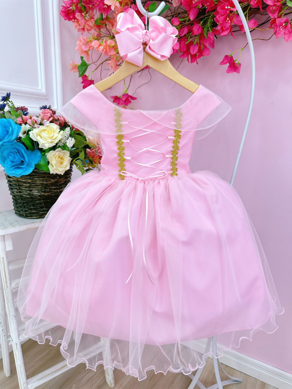 Vestido Infantil Princesa Cores - LeLa Kids