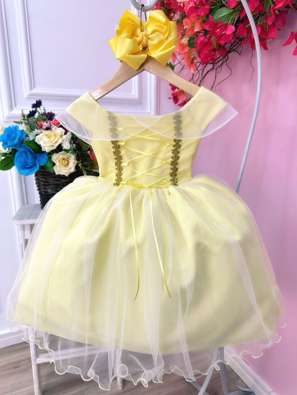 Vestido Infantil Princesa Cores - LeLa Kids