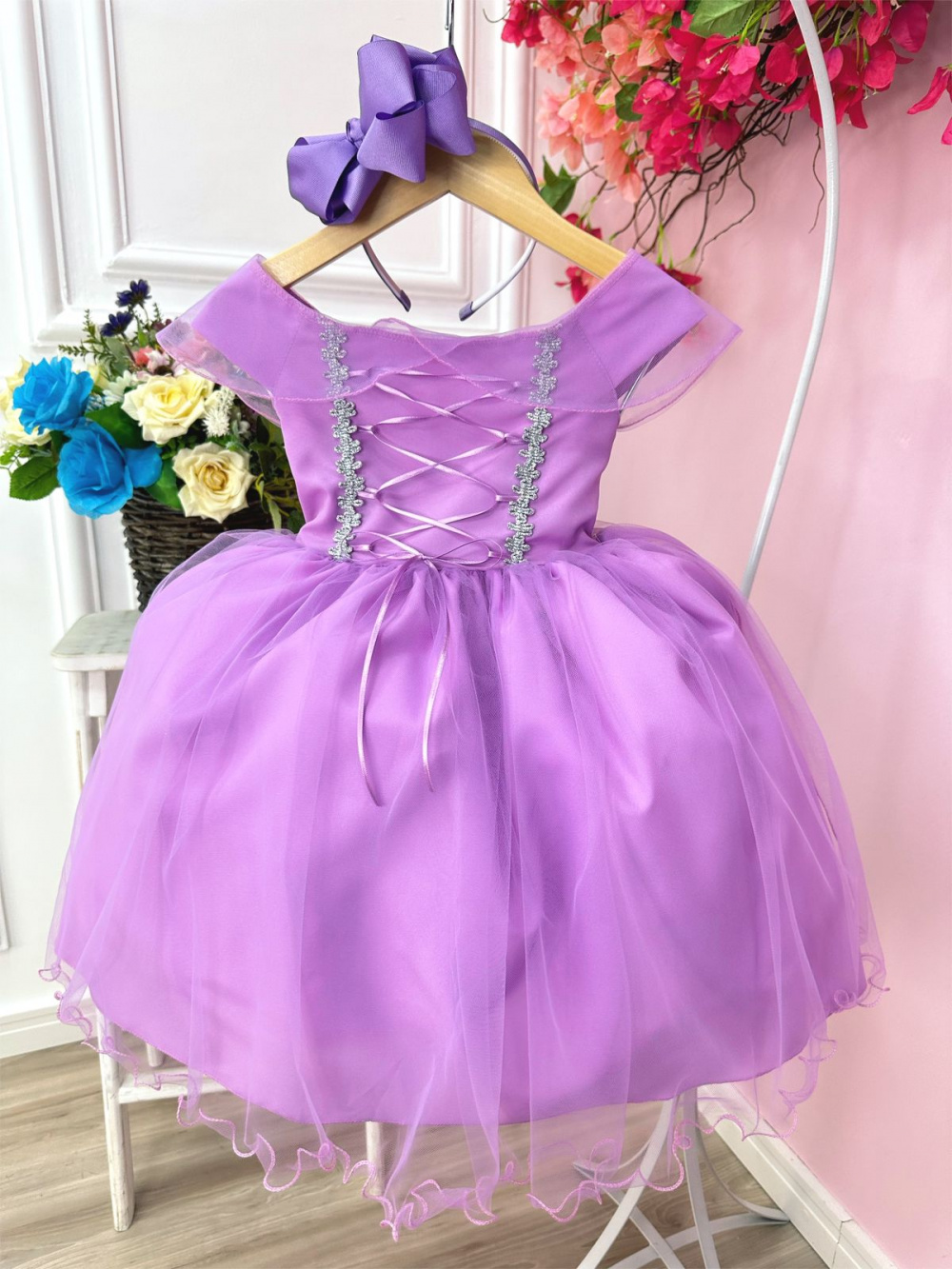 Vestido Infantil Princesa Cores - LeLa Kids