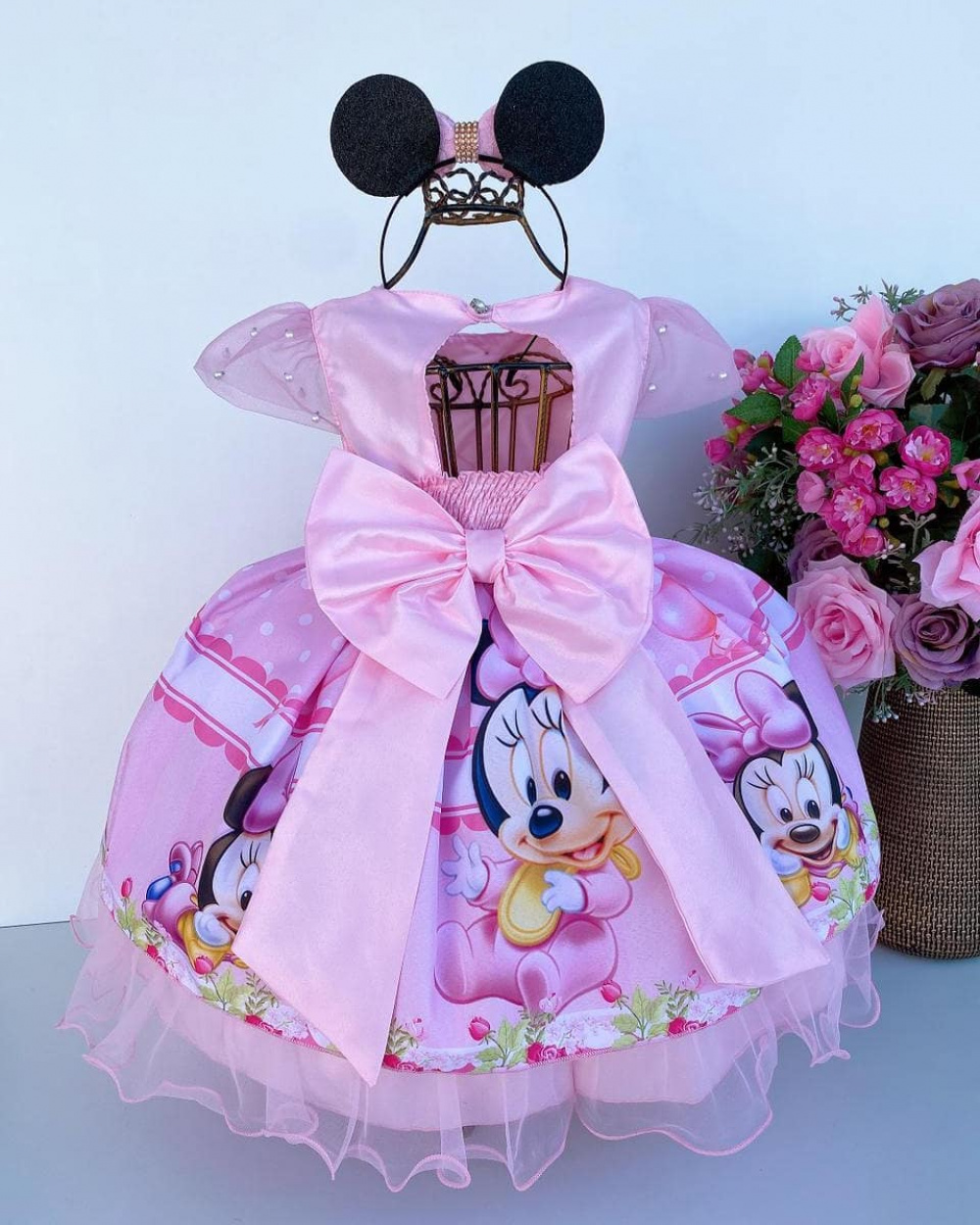 Vestido da best sale minnie bebe