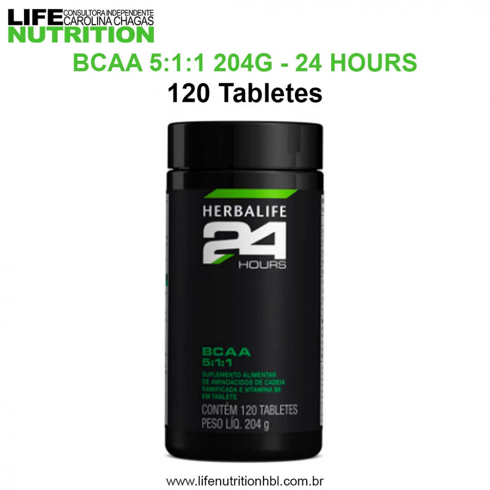 BCAA 511 204G 120 Tabletes Herbalife Life Nutrition Carolina Chagas