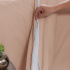 Capa de Edredom Duvet King Percal 400 Fios Acetinado Dupla Face com Zíper Salmão